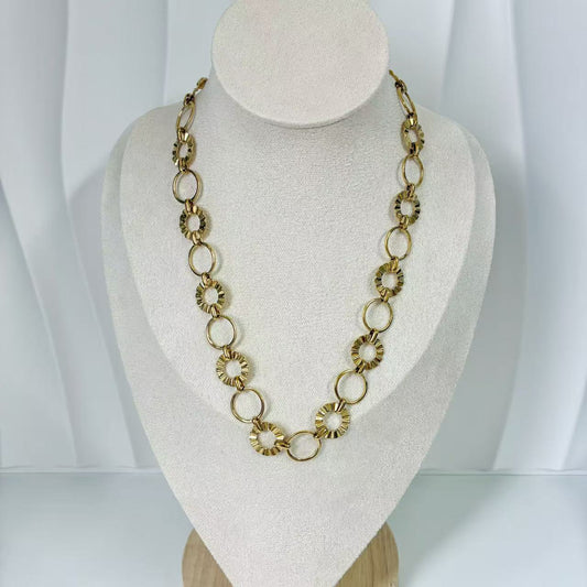 (C179)Collana girocollo in acciaio inox