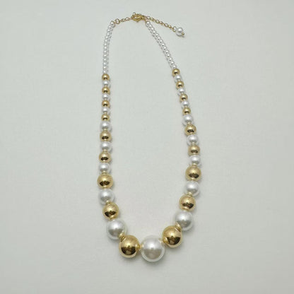 (C300)Collana sfere bicolori