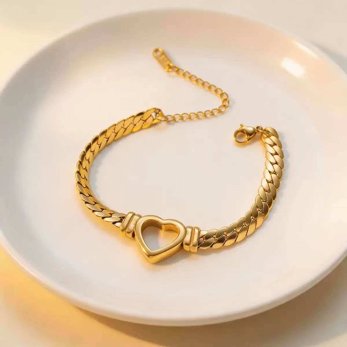 Bracciale Heart Link | in acciaio inox