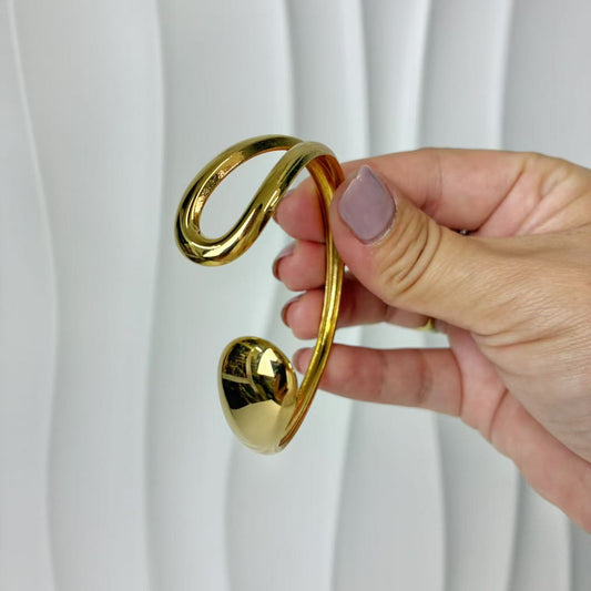 (B151)Bracciale semirigido donna in acciaio inox