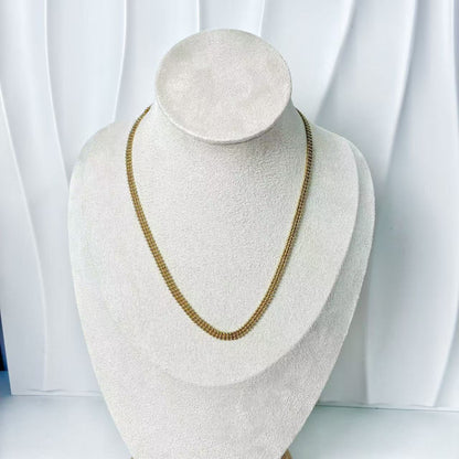 (C217)Collana girocollo 3 fili in acciaio inox