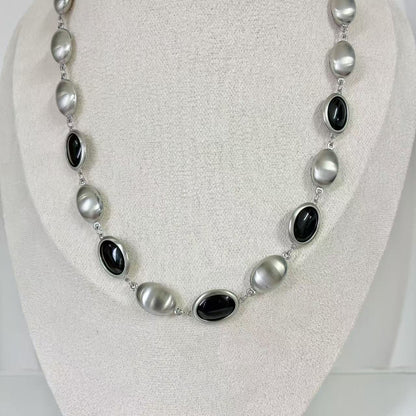 (C201)Collana girocollo in acciaio inox