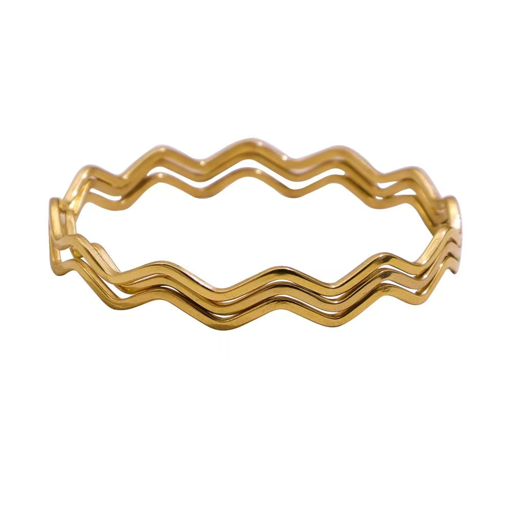 Set 3 bracciali “Vibra” | in acciaio inox