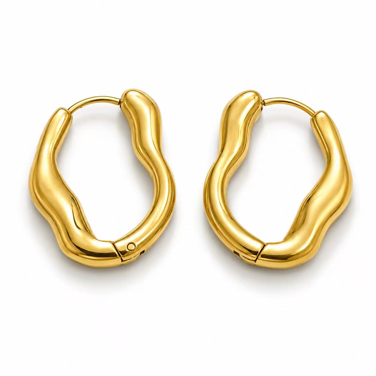 Orecchini “Ansa | in acciaio inox