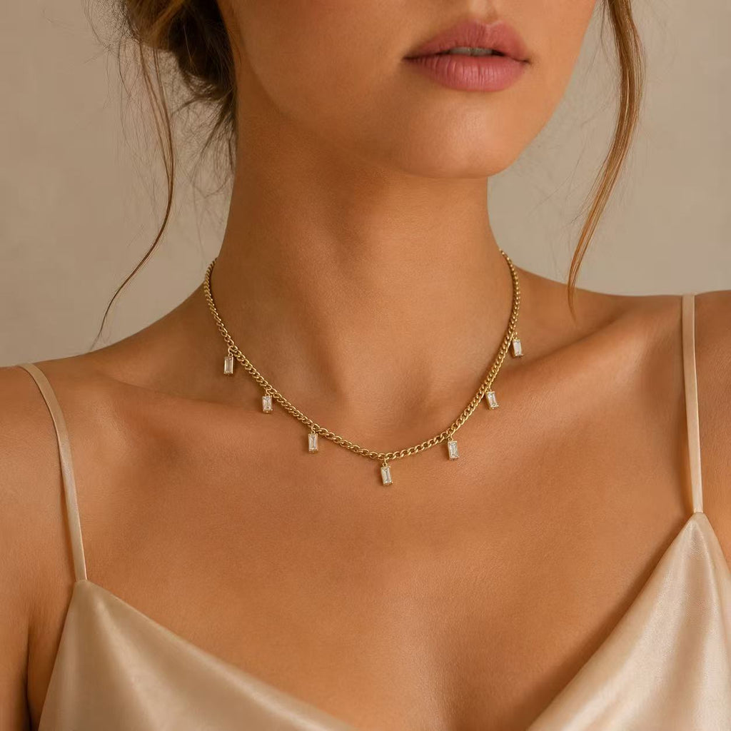 Collana Baguette 45cm