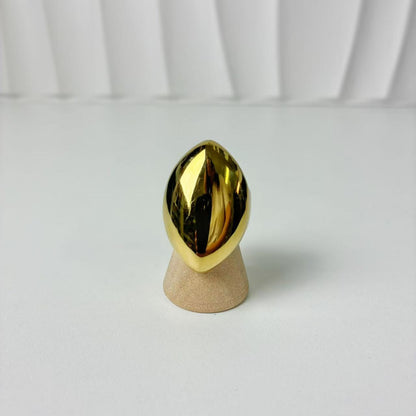 (A134)Anello ovale regolabile in acciaio inox