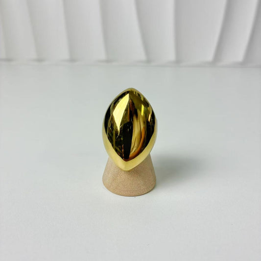 (A134)Anello ovale regolabile in acciaio inox