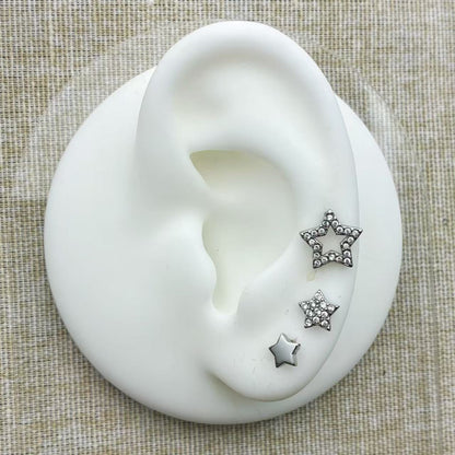 (O194)Set 4 orecchini stelline