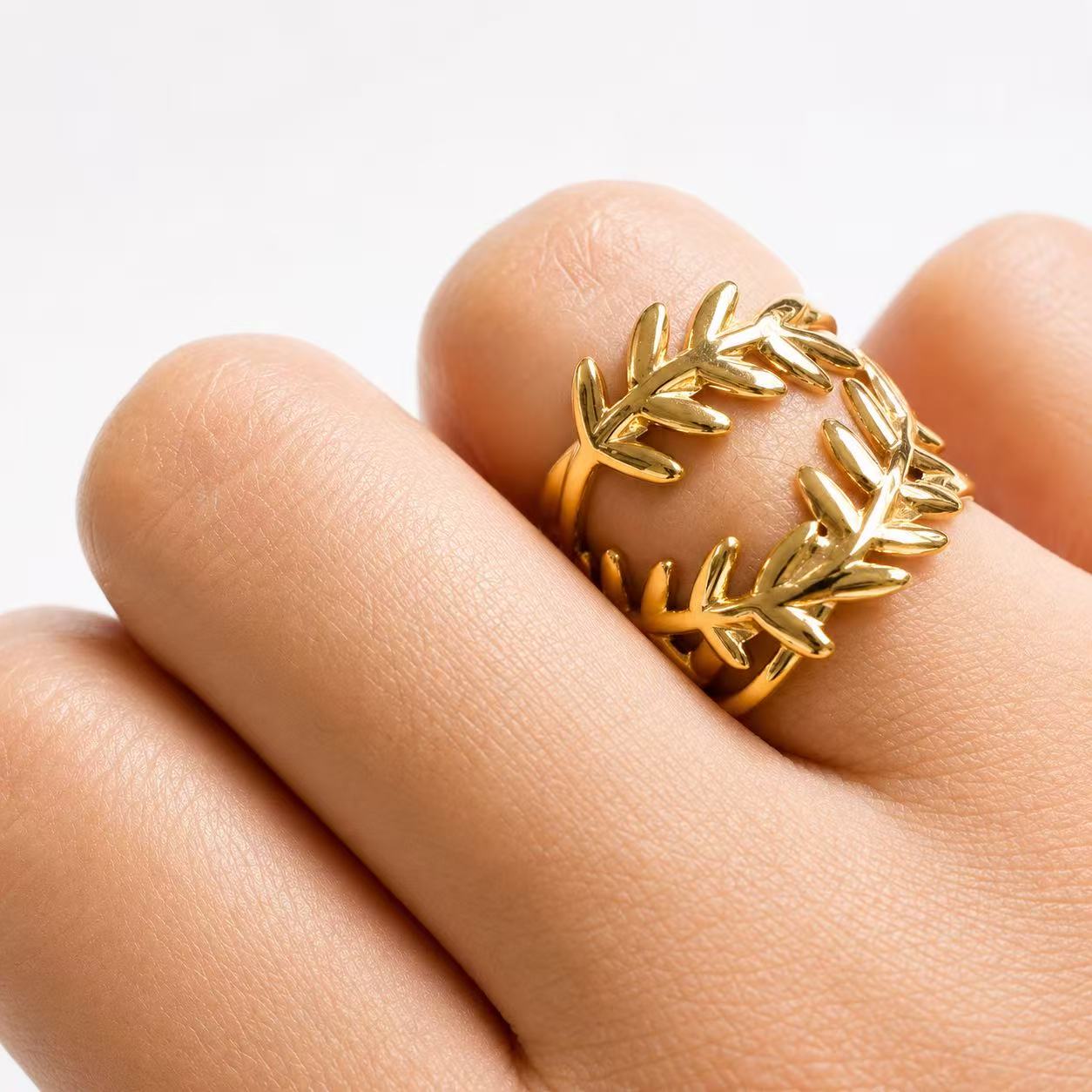 Anello “Alloro” | in acciaio inox