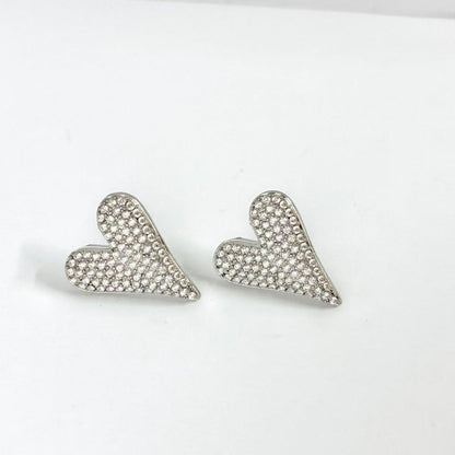 Orecchini “Cuore Pavé Sparkle” – Eleganza Luminosissima