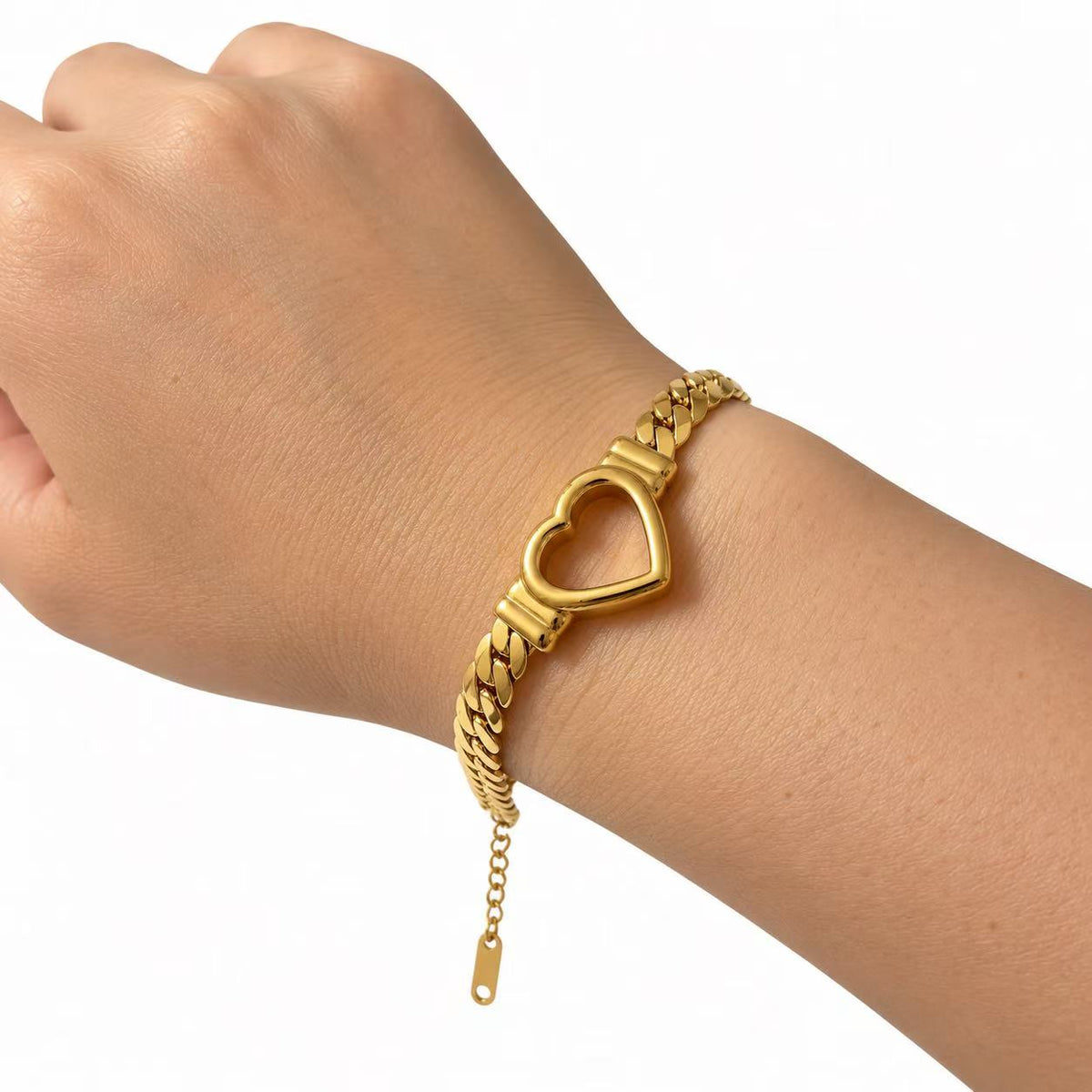 Bracciale Heart Link | in acciaio inox