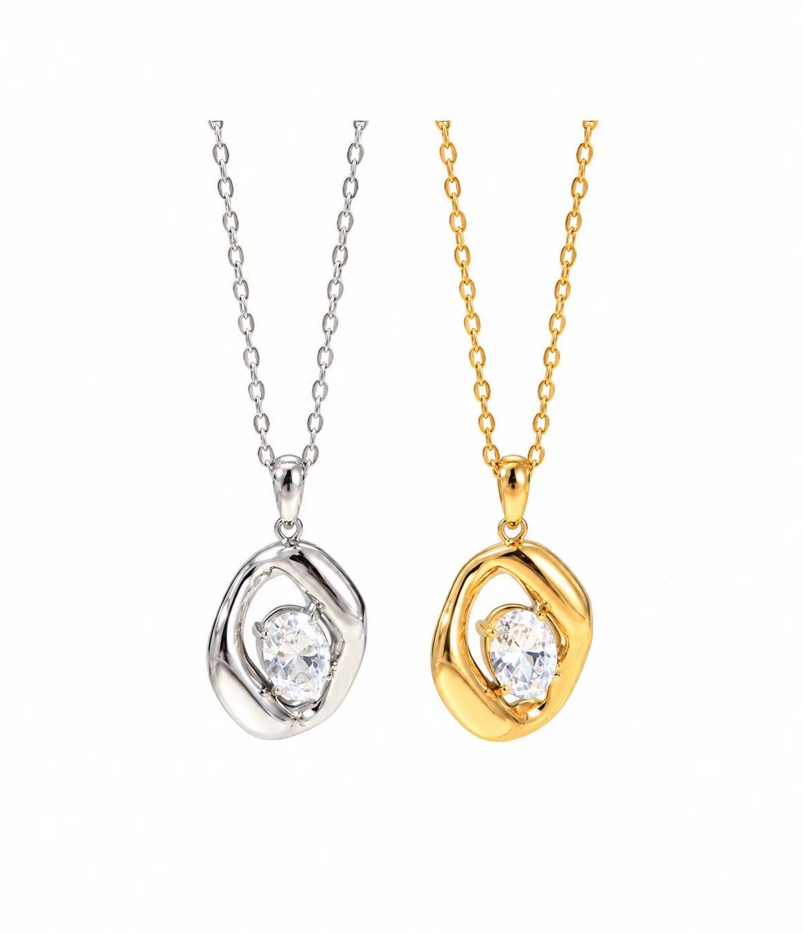 Collana Gravità | in acciaio inox