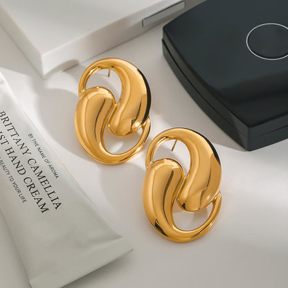 (O204)Orecchini Donna Geometrici Astratti