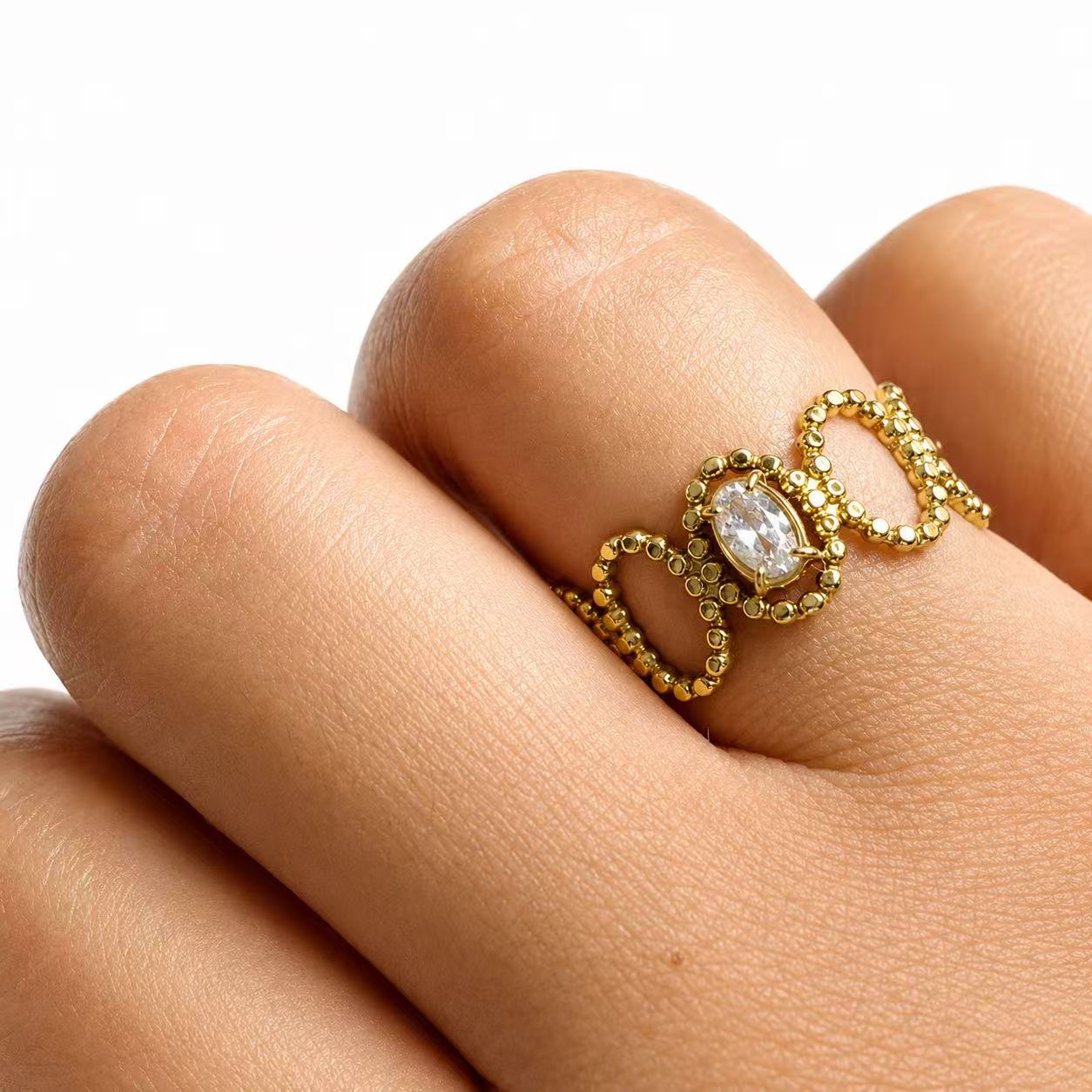 Anello “Sequenza” | in acciaio inox