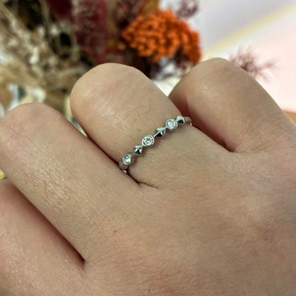 Anello Argento con Zirconi