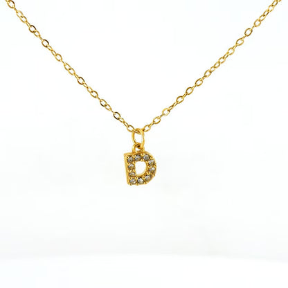 Collana Lettera Pavé – Iniziale Luminosissima