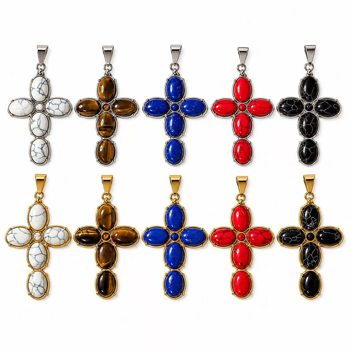 Ciondolo Petal Cross | in acciaio inox