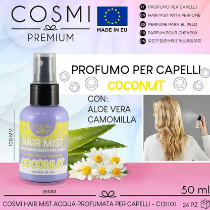 Acqua profumata per capelli