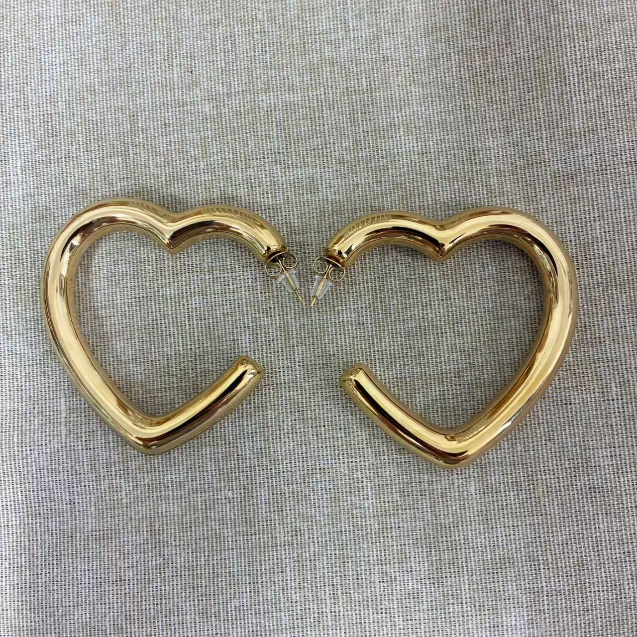 Orecchini Heart Line