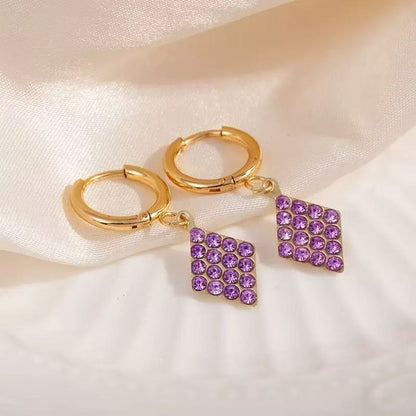 [Offerte] Orecchini "Geometria Brillante" rombo – Pendenti a Losanga con Micro-Pavé