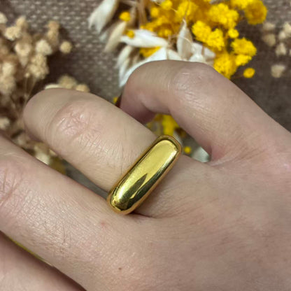 Anello bombato minimal