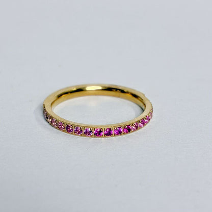 Anello “Linea Rosa” – Mini Gioiello di Luce e Femminilità