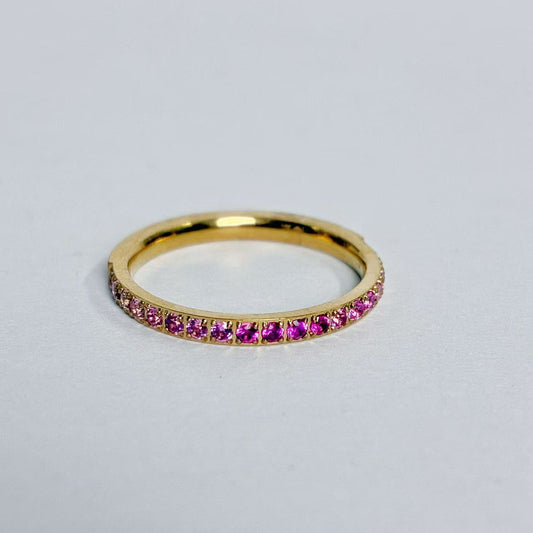 Anello “Linea Rosa” – Mini Gioiello di Luce e Femminilità