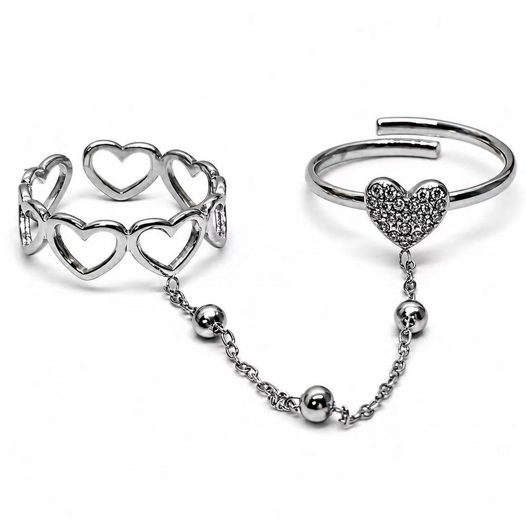 Anello “Heartline” | in acciaio inox