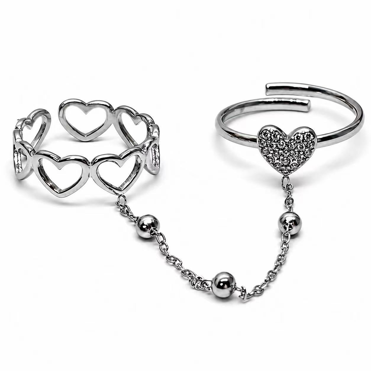 Anello “Heartline” | in acciaio inox