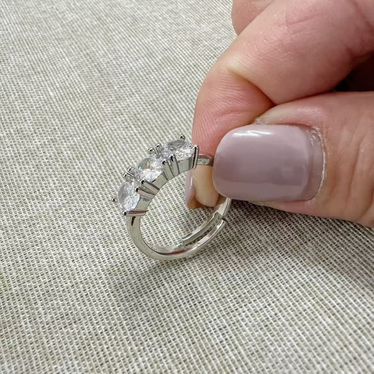 (A150)Anello trilogy silver