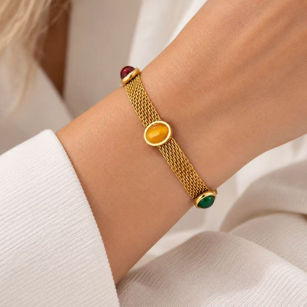 Bracciale Cabochon | in acciaio inox