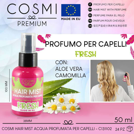 Acqua profumata per capelli
