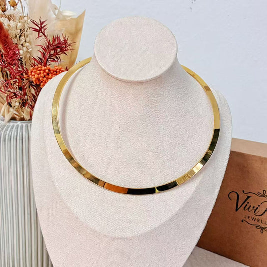 Collana Girocollo Rigida Dorata