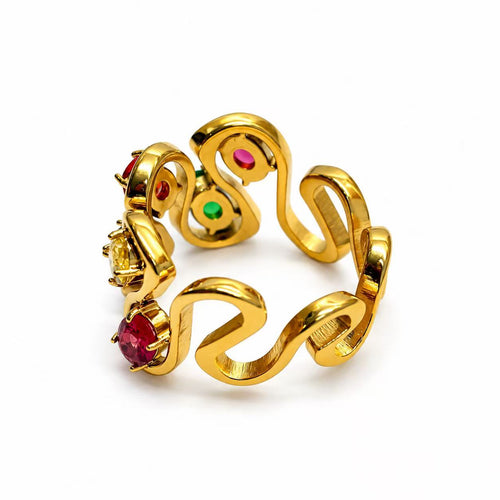 Anello Universo | misura 8(18) | in acciaio inox