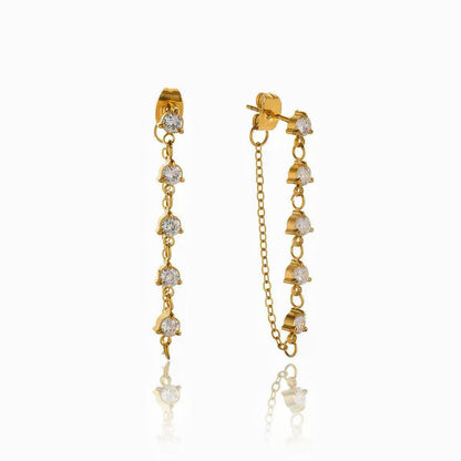 Orecchini Pendenti con Pietre Lucenti