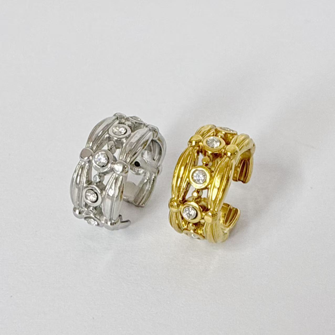 Ear cuff “Sentiero di Stelle” | in acciaio inox