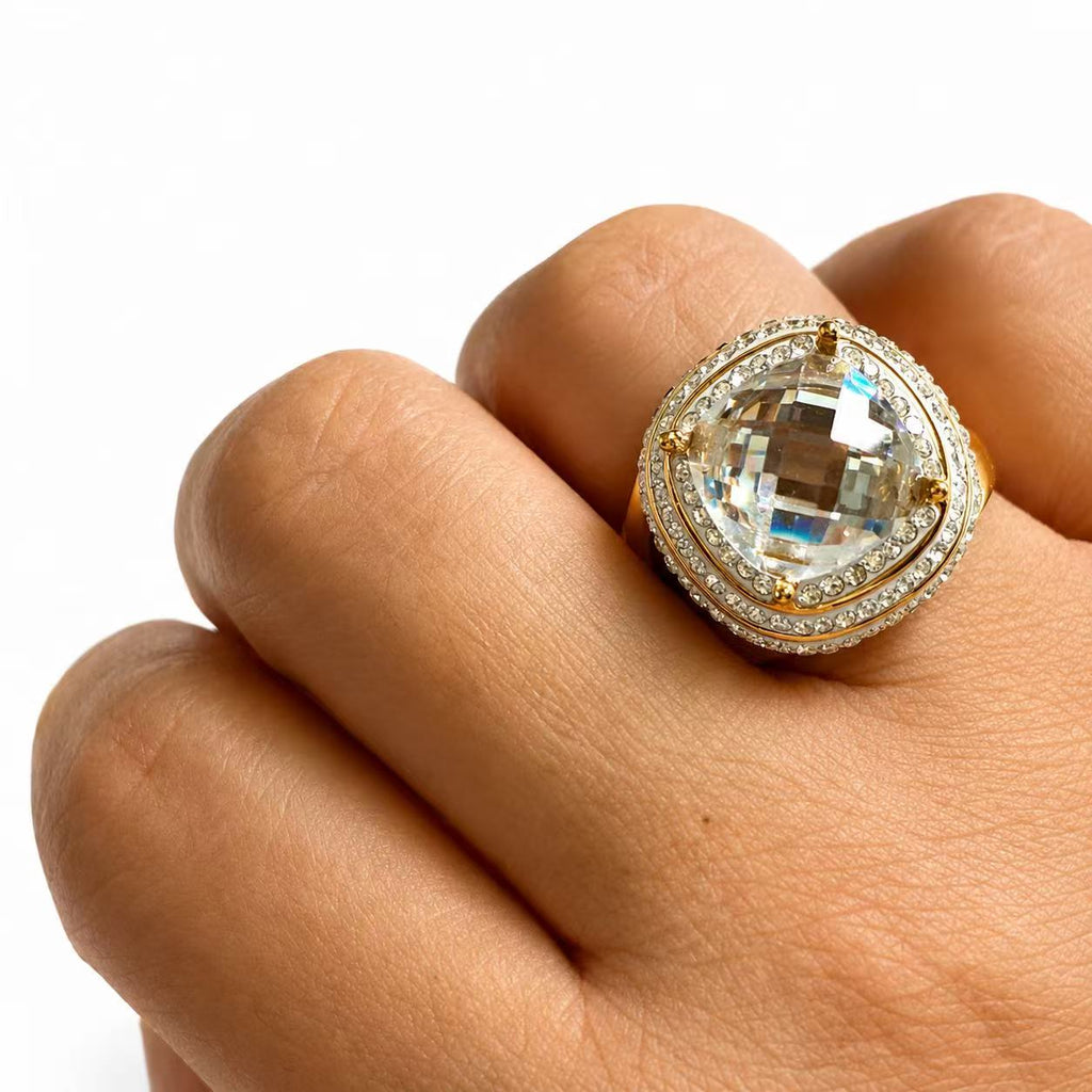 Anello “Iris” | misura 9/19 | in acciaio inox