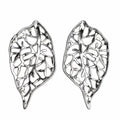 Orecchini Nervature | in acciaio inox