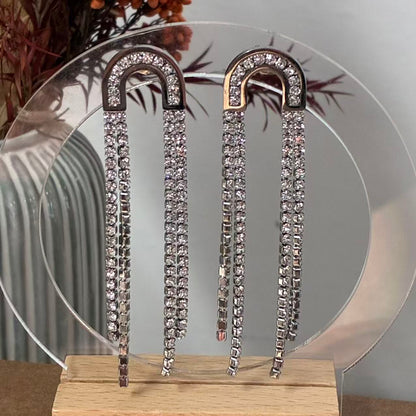 Orecchini Cascata di Cristalli