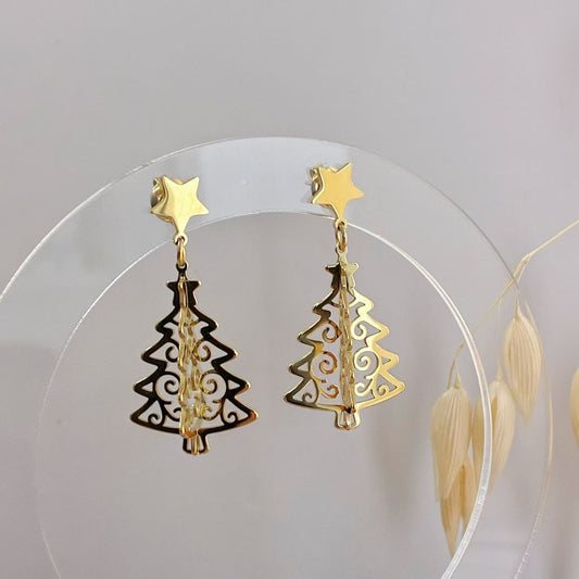 Orecchini “Albero di Festa” – Magia e Brillantezza d’Inverno