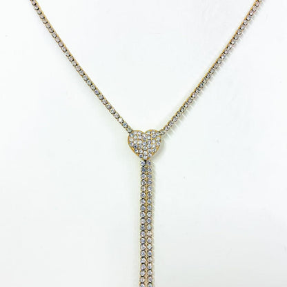 Collana “Cuore di Luce” – Brillantezza Romantica a Effetto Y