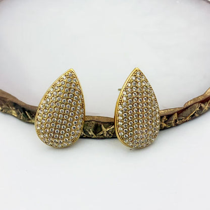 Orecchini a Goccia con Pavé Brillante – Eleganza Scintillante