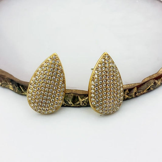 Orecchini a Goccia con Pavé Brillante – Eleganza Scintillante