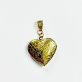 Ciondolo “Cuore Fiorito” in acciaio inox