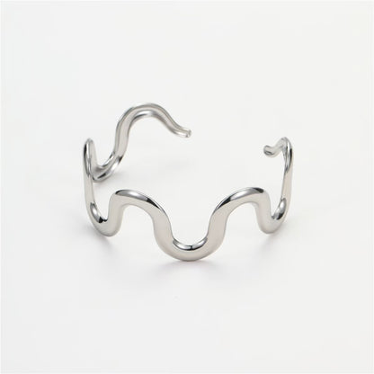 Bracciale/Collana “Linea Ondulata” – Design Fluido e Contemporaneo