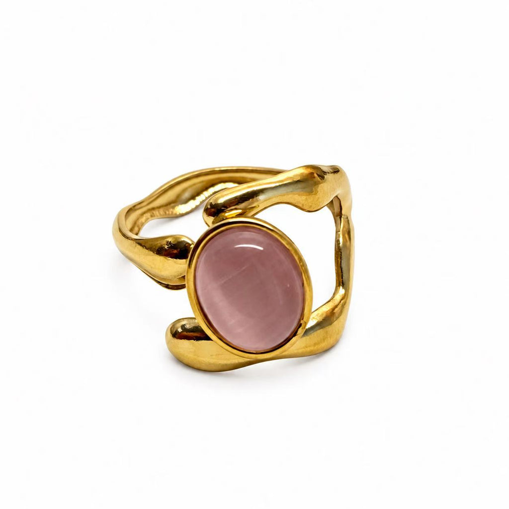Anello Carezza d'Onda | in acciaio inox
