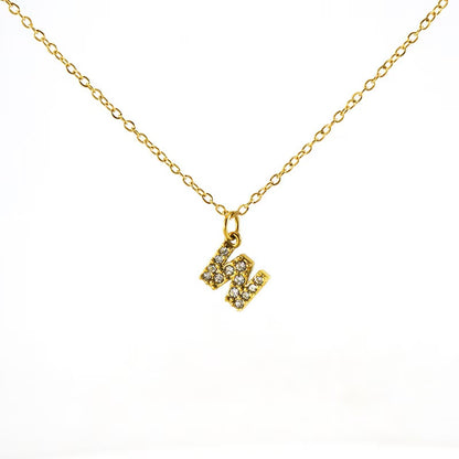 Collana Lettera Pavé – Iniziale Luminosissima