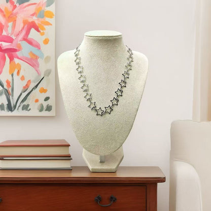 (C312)Collana stelle in acciaio inox