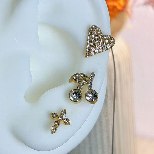 Set Orecchini “Dolce Mix” – Brillanti Dettagli di Stile