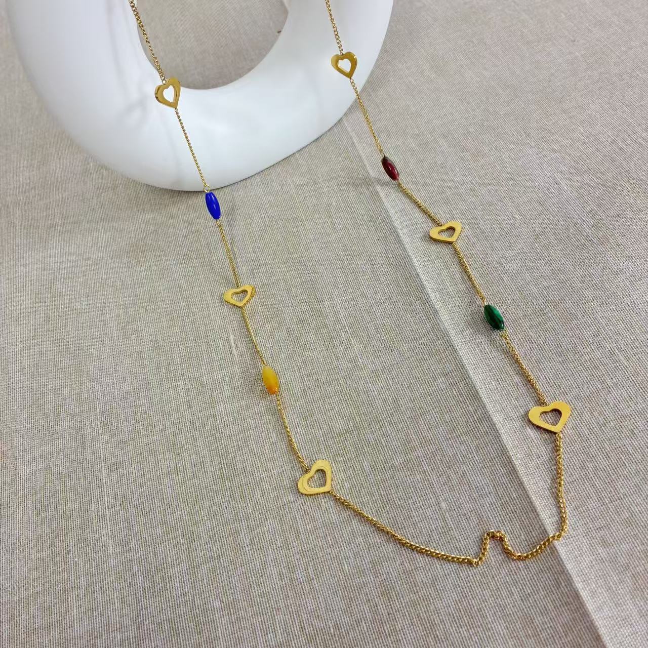Collana Arcobaleno di Cuori